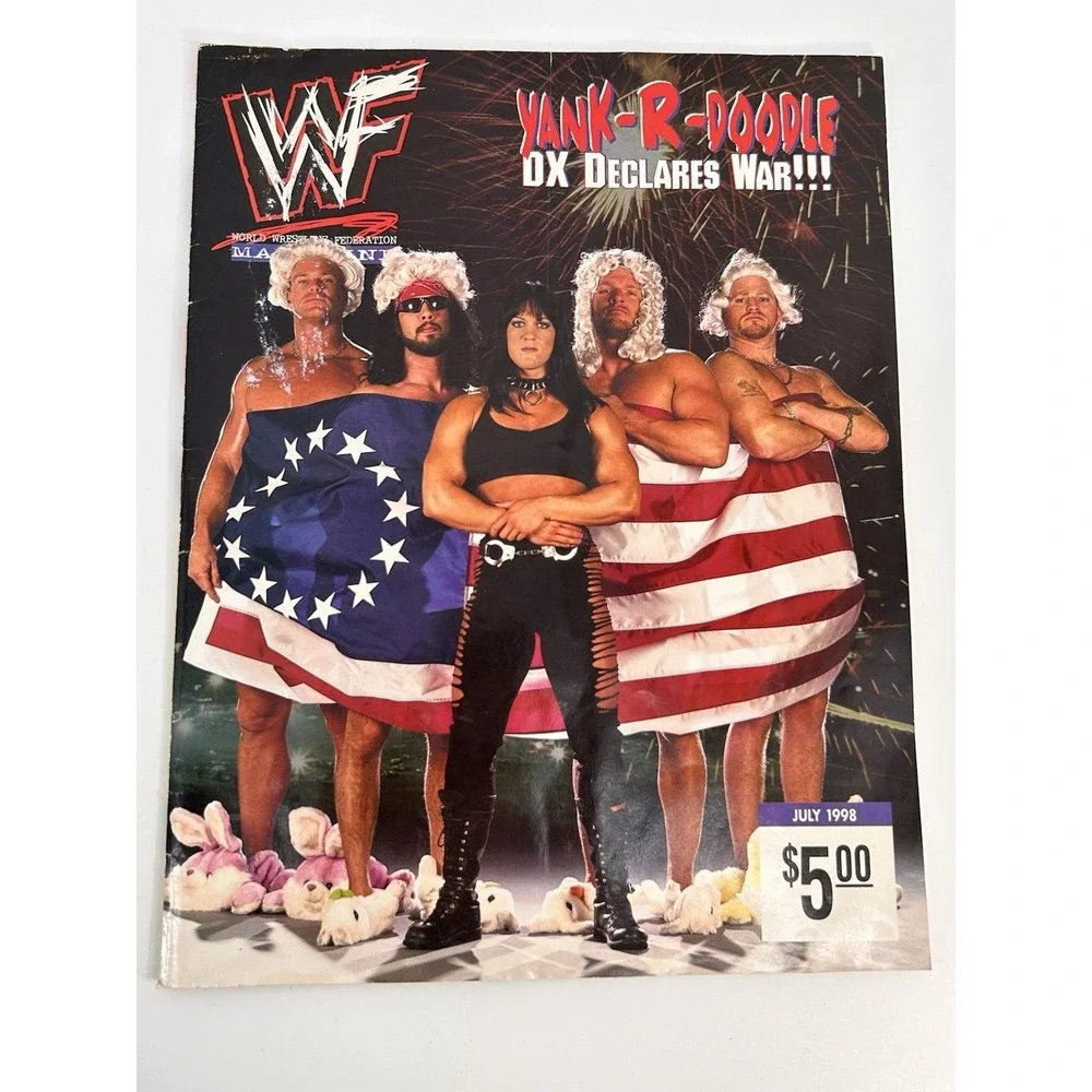 Vintage WWF Magazine July 1998 Chyna Billy Gunn Triple H Road Dogg X-Pac DX